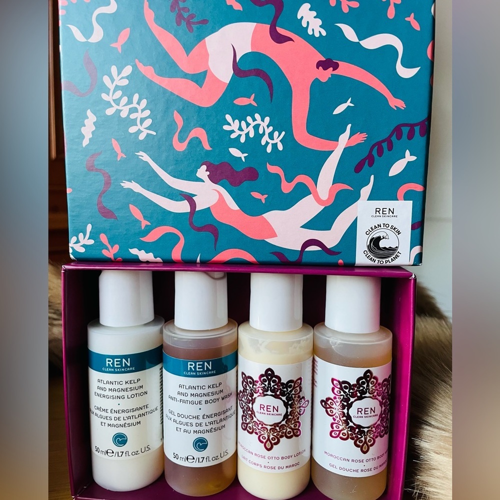 REN Atlantic Kelp and Moroccan Rose Body Wash Collection